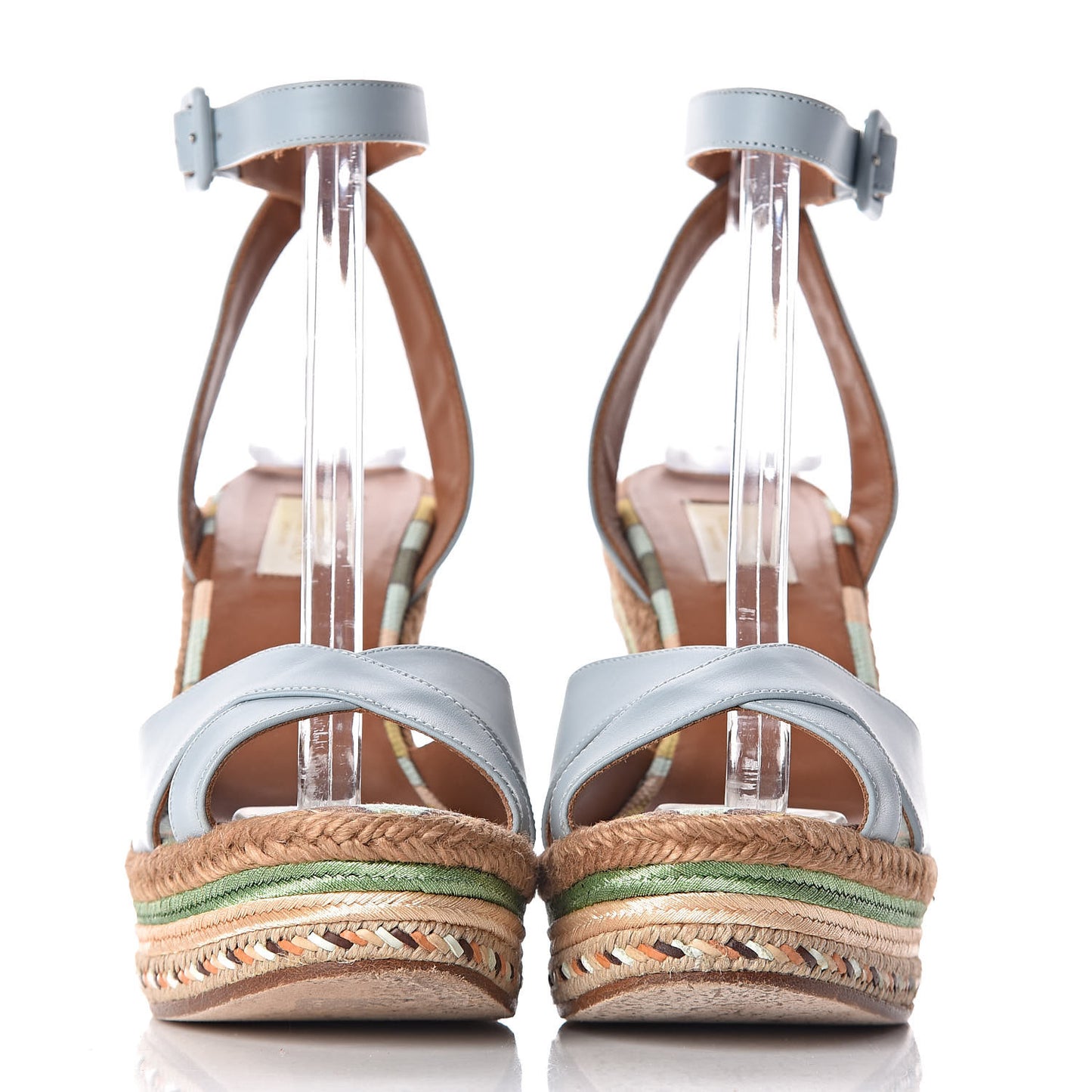 Calfskin Calfskin Native Couture 1975 Espadrille Wedge Sandals 39 Sky Sorbet Multicolor