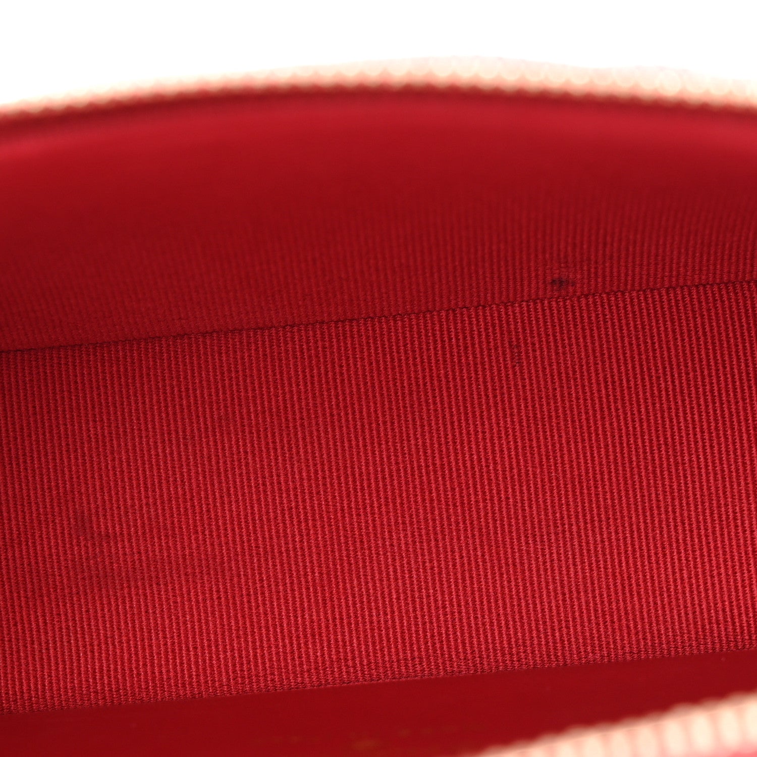 Chanel Caviar Quilted Top Handle Slim Vanity With Chain Red 5 of 12