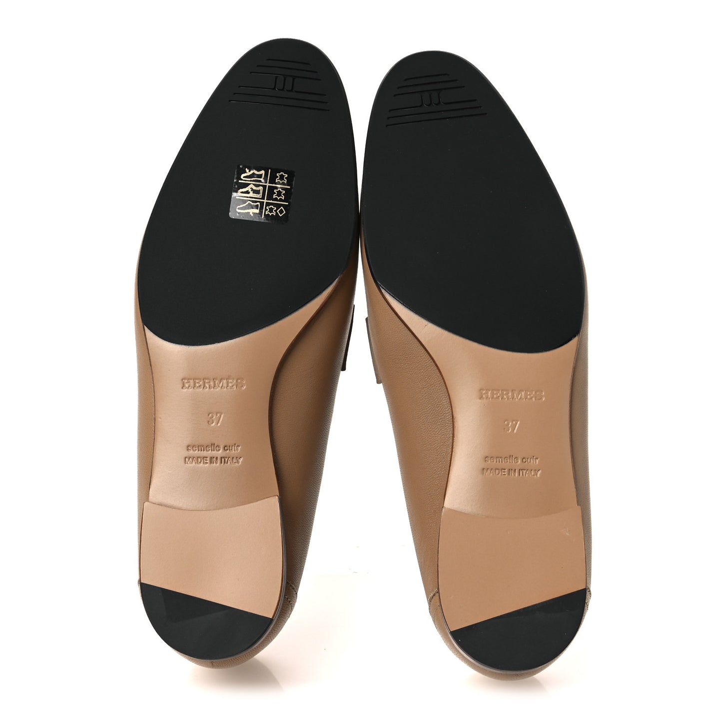 Goatskin Womens Royal Loafers 37 Beige Argile White