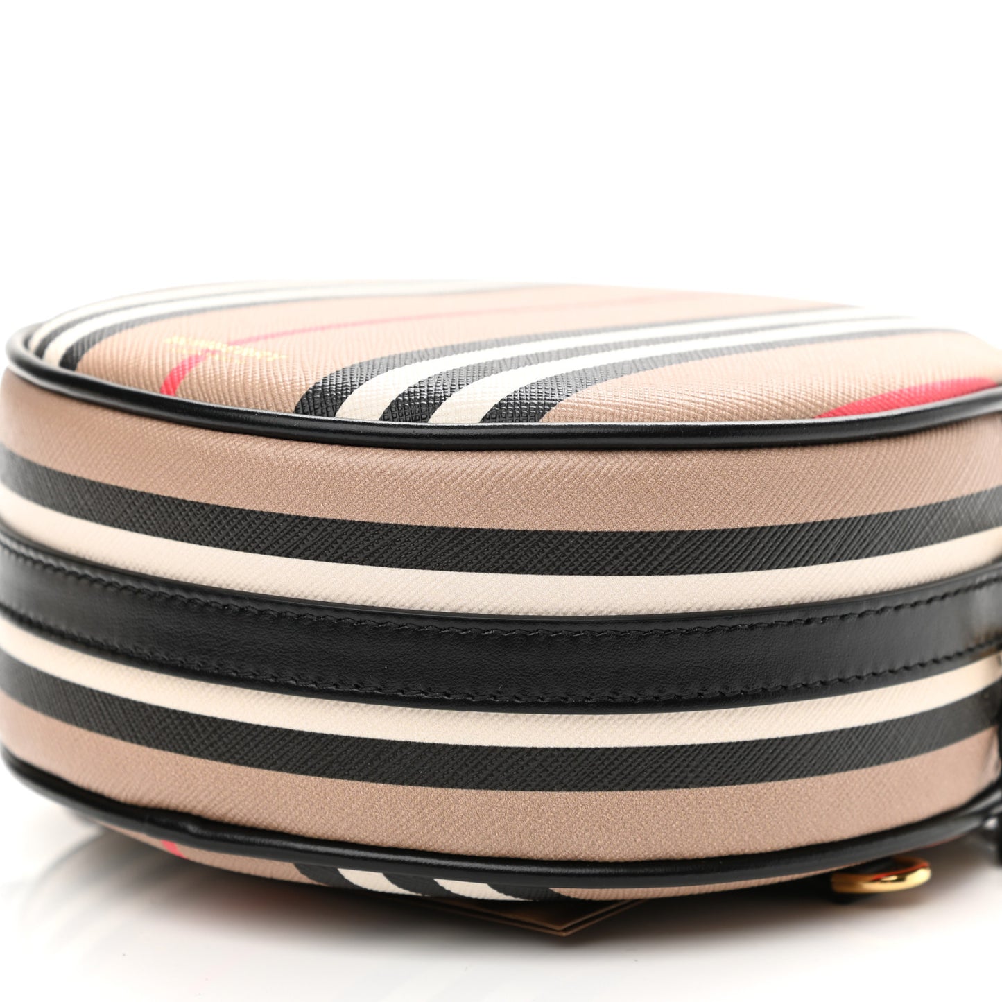 E-Canvas Calfskin Icon Stripe Louise Bag Archive Beige