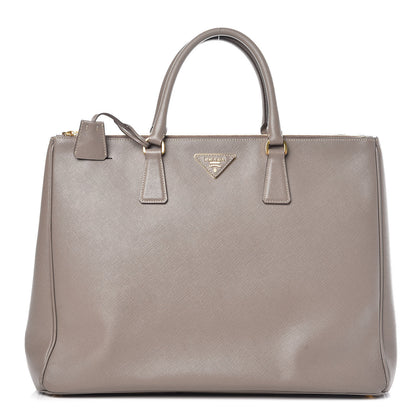 Prada Saffiano Lux Extra Large Galleria Double Zip Tote Argilla 1 of 14