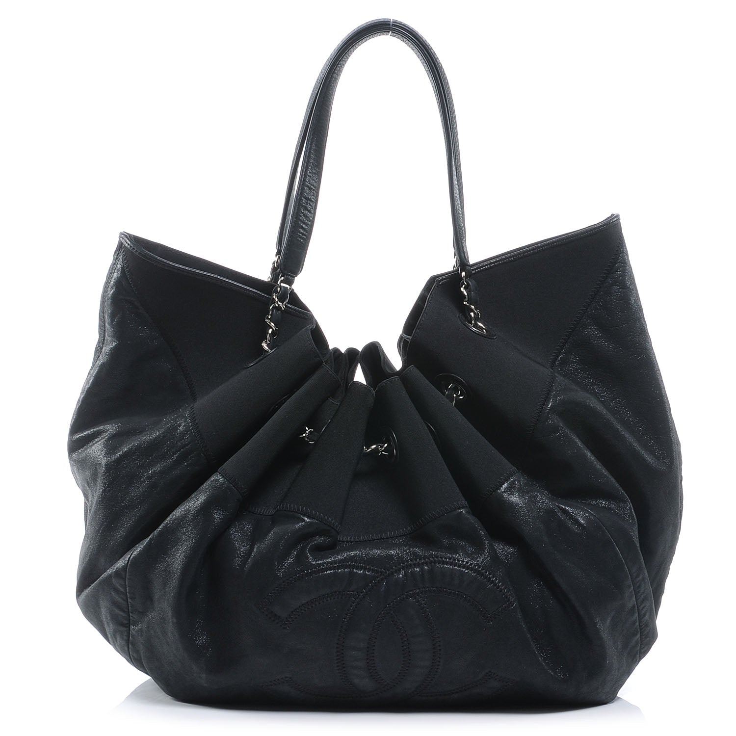 Chanel Calfskin Stretch Spirit Large Cabas Tote Black 1 of 7