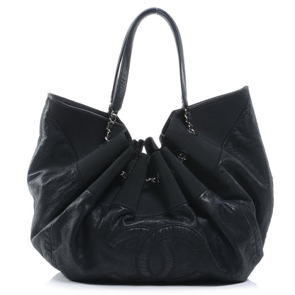 Chanel Calfskin Stretch Spirit Large Cabas Tote Black 1 of 7