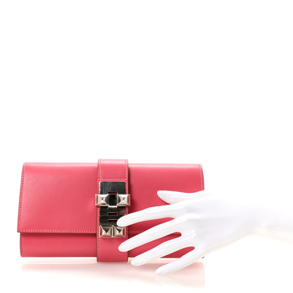 Hermes Tadelakt Medor 23 Clutch Rose Lipstick 2 of 6