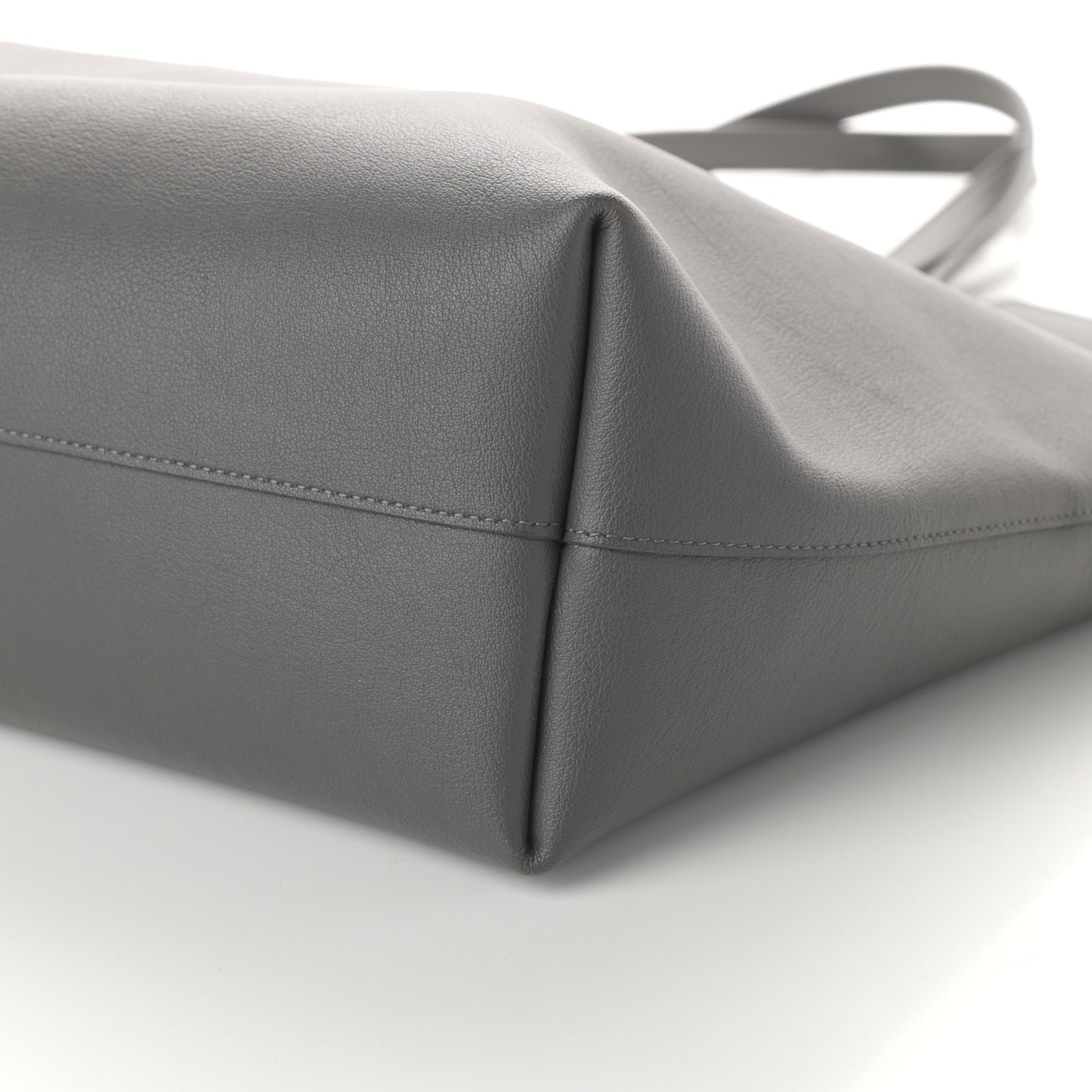Calfskin Large Shopping Tote Dark Grey