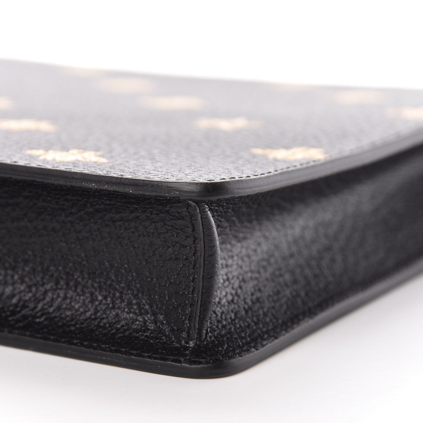 Grained Calfskin Bee Star Messenger Black