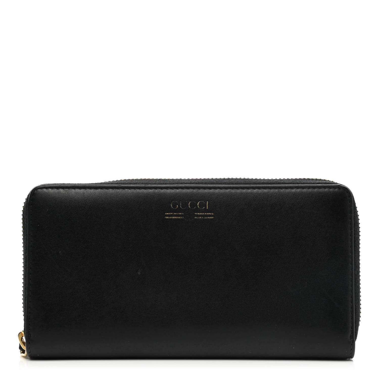 Gucci Smooth Calfskin Zip Around Wallet Black 1 of 14