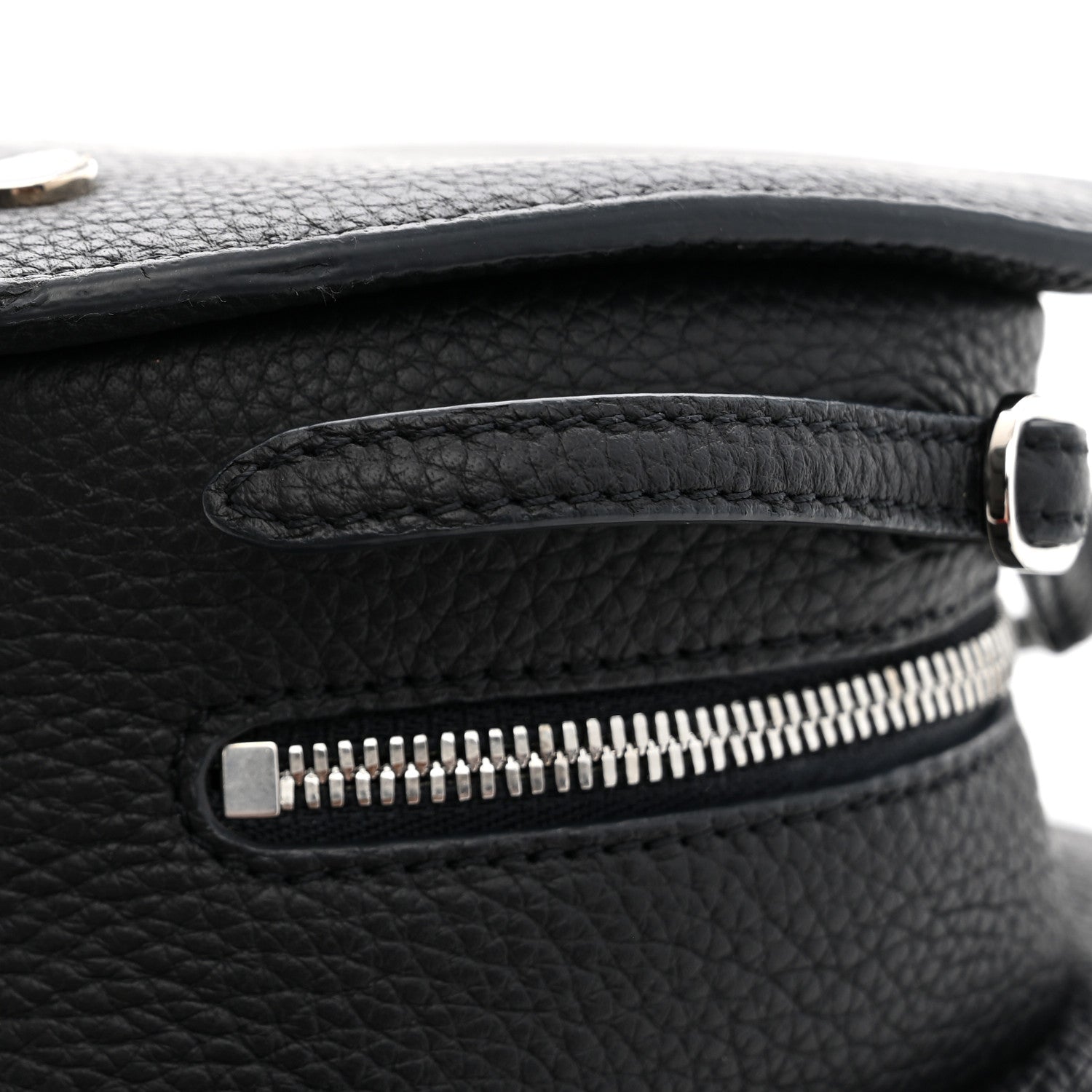 Loro Piana Grained Calfskin Sesia Crossbody Black 10 of 10