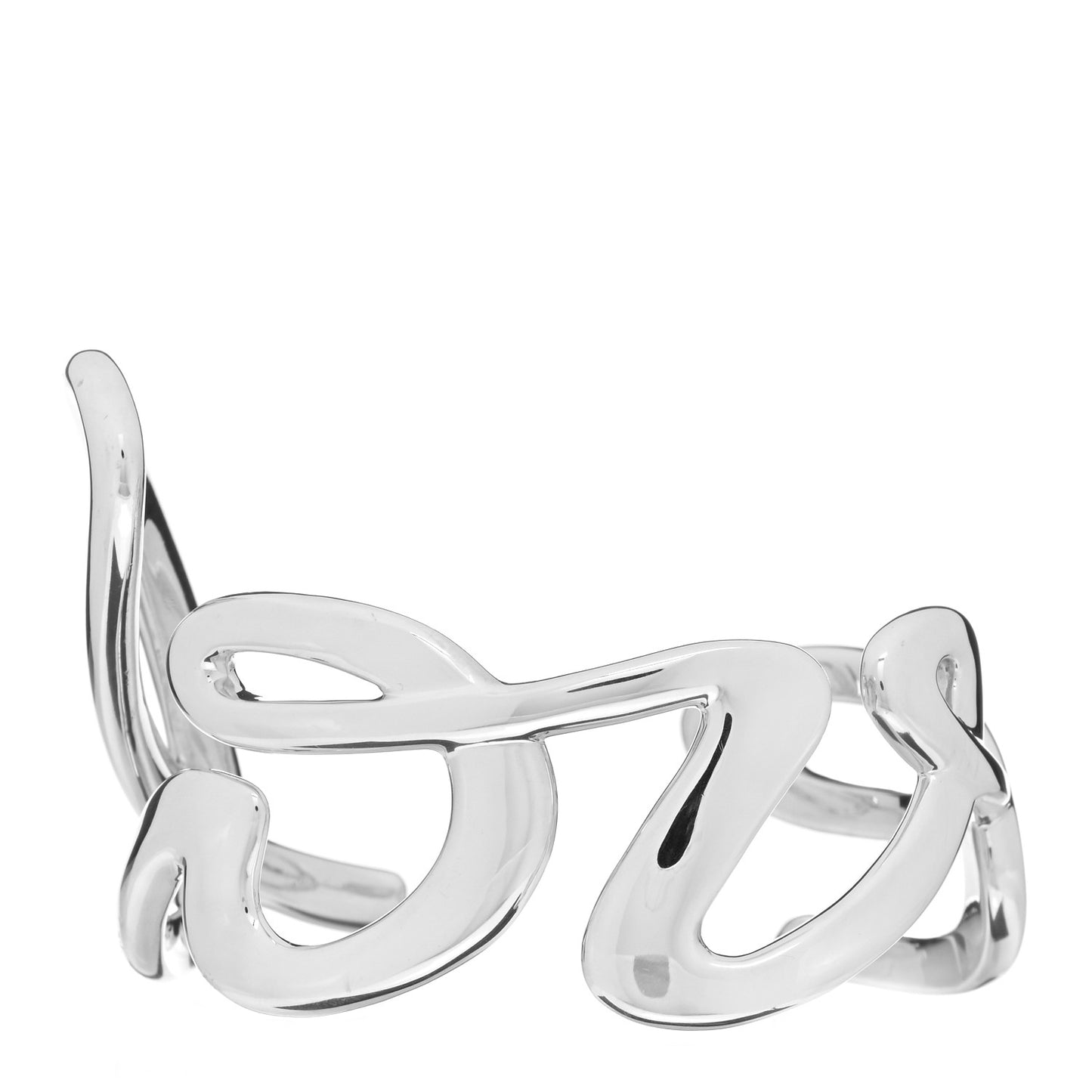Sterling Silver Paloma's Graffiti Love Cuff Bracelet