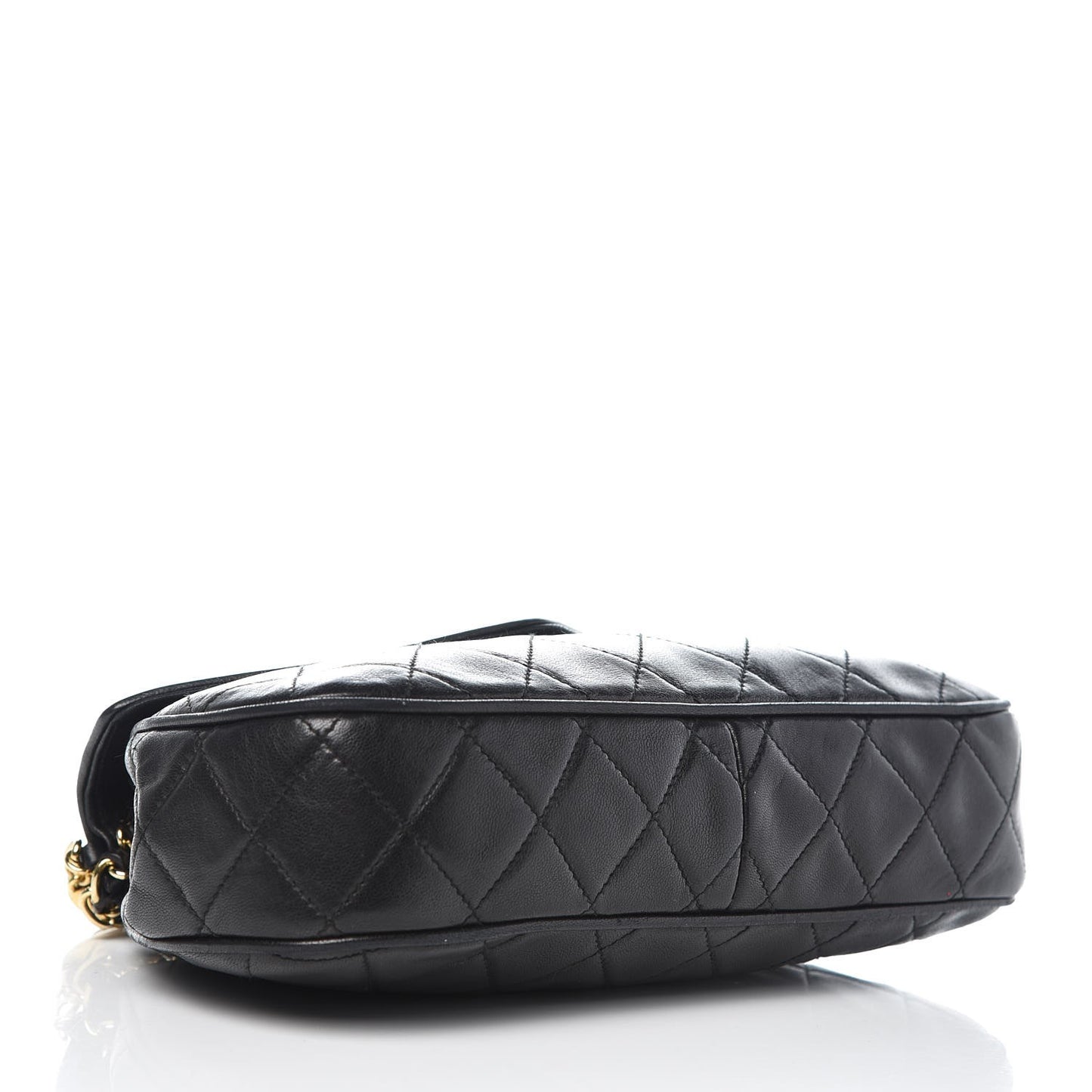 Lambskin Quilted Tassel Flap Black