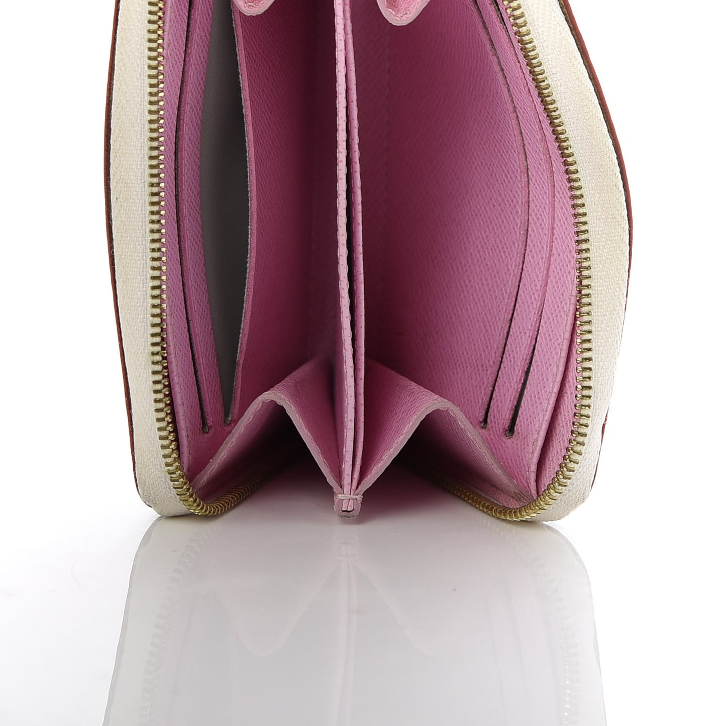 Monogram Multicolor Zippy Coin Purse Wallet White Litchi