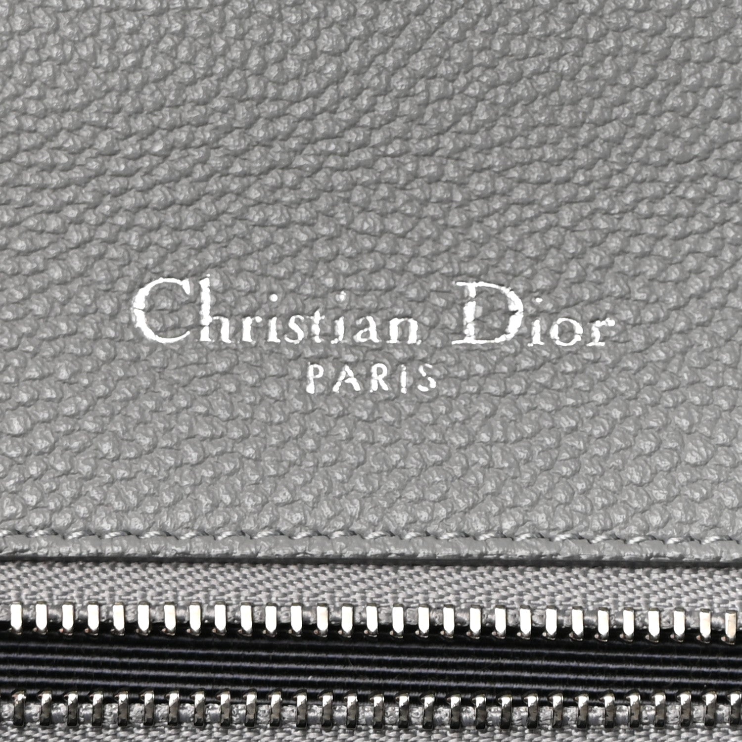 Christian Dior Grained Calfskin Medium Diorama Flap Bag Gris 6 of 11