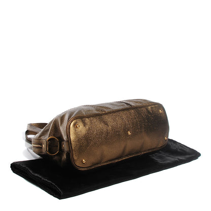Saint Laurent Pebbled Calfskin Oversized Muse Bronze 4 of 8