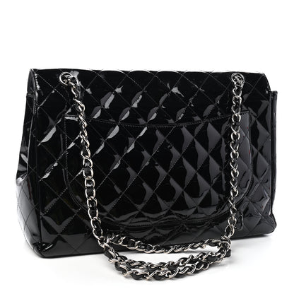 Chanel Patent Quilted Maxi Single Flap Black 3 of 11