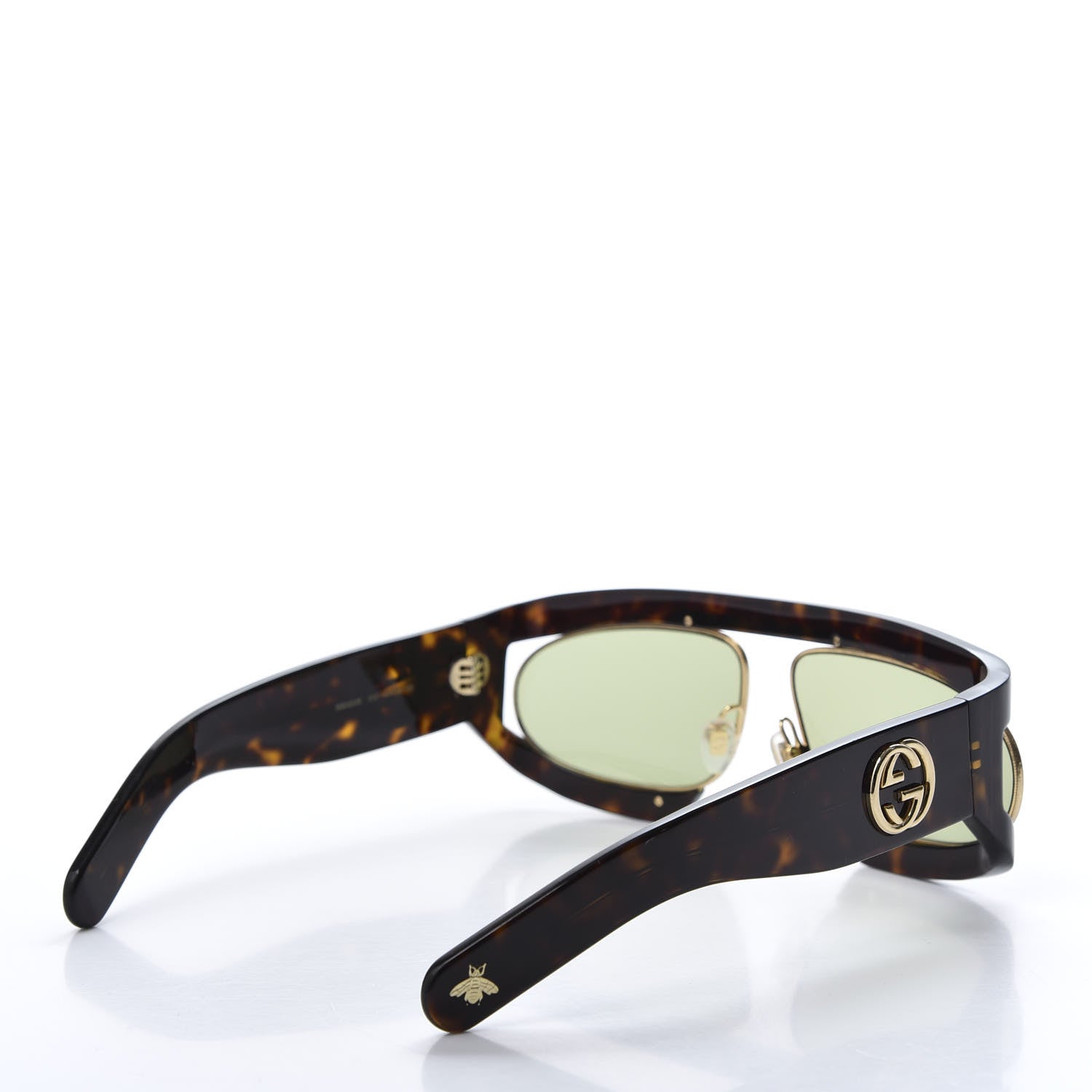 Gucci Oval Sunglasses GG0233S Tortoiseshell Gold 4 of 7