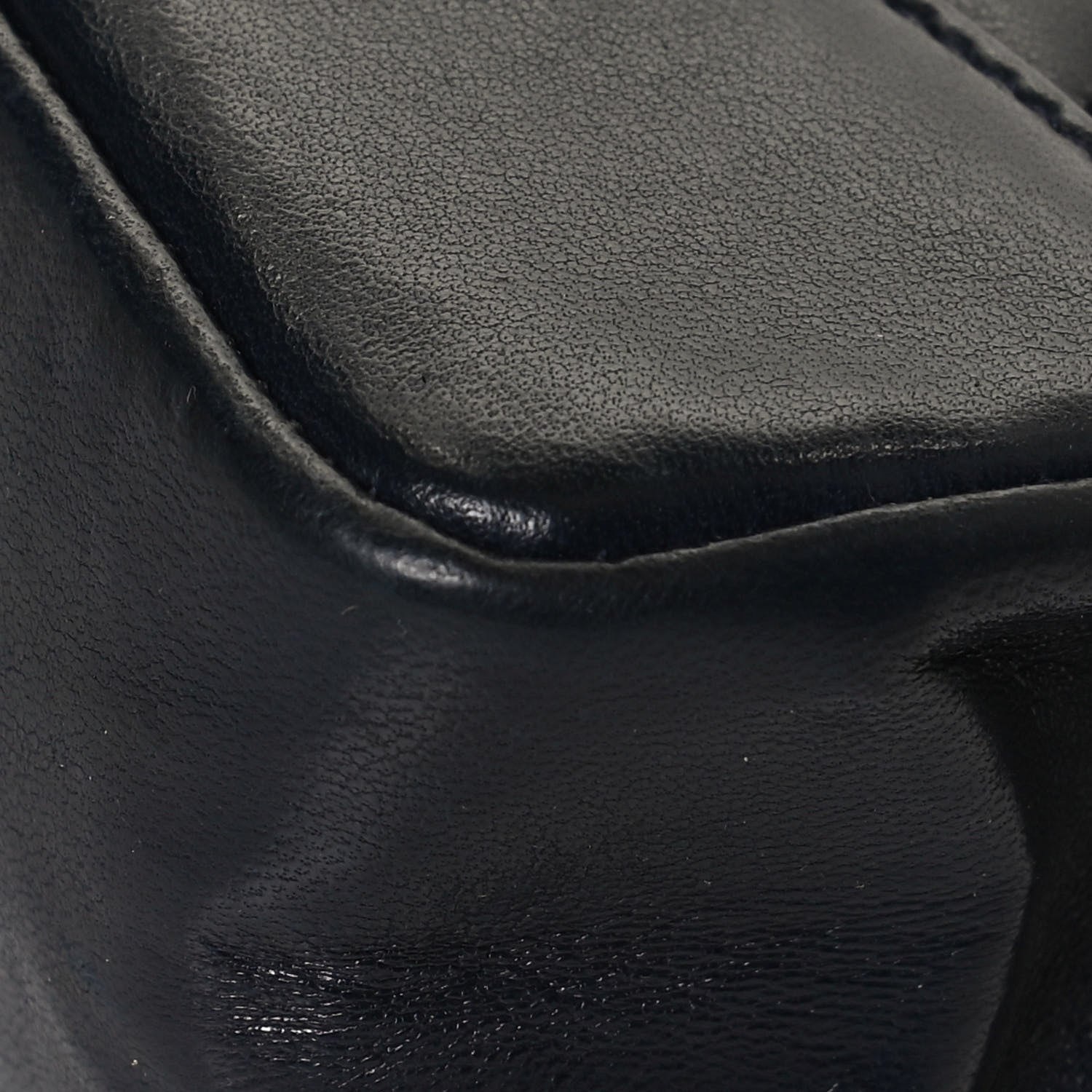 Chanel Aged Calfskin Quilted Small 31 Shopping Bag Navy 12 of 13
