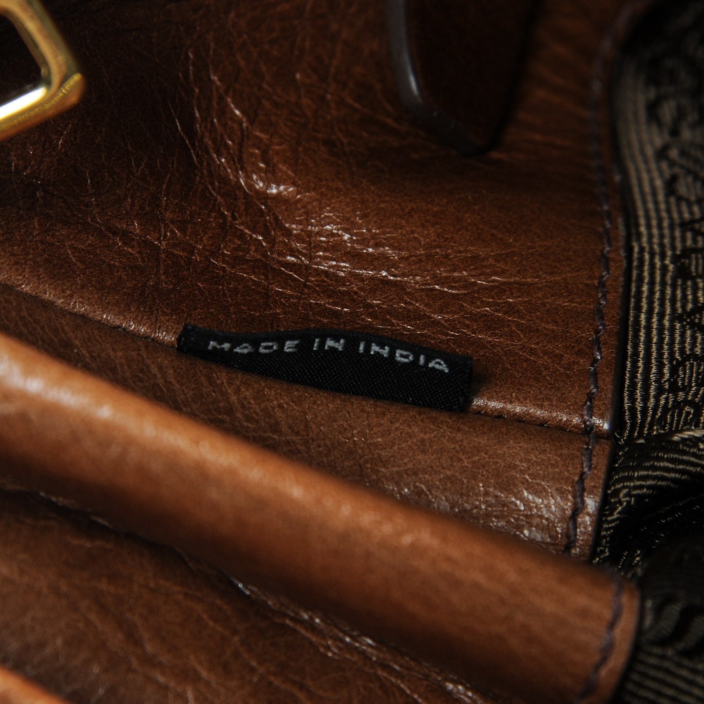 Vitello Shine Top Handle Bag Palissandro