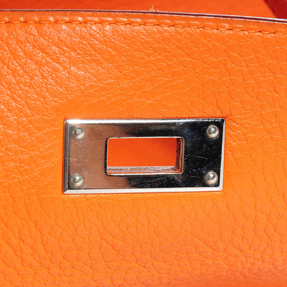 Hermes Togo Kelly Retourne 35 Orange 9 of 13