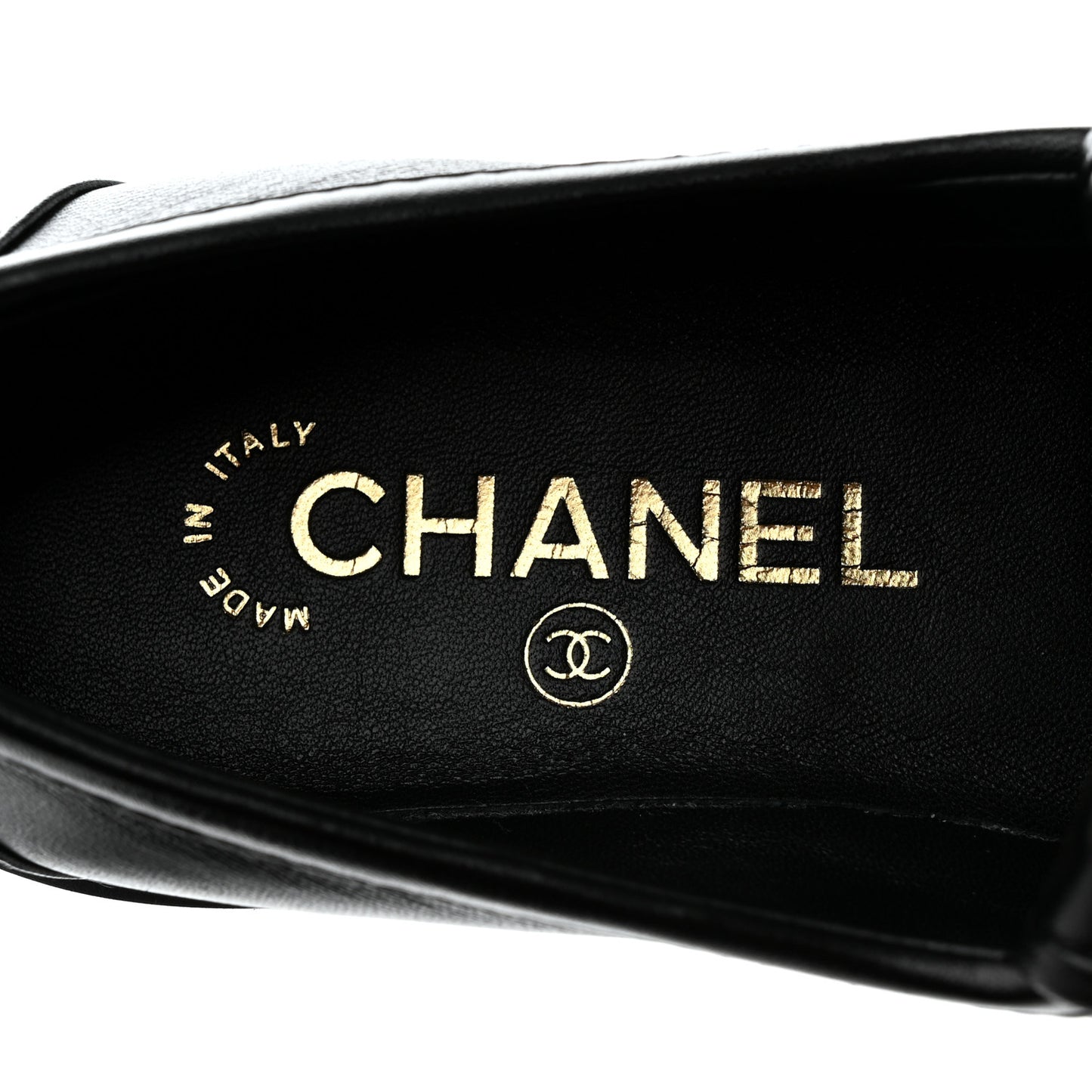 Lambskin Quilted CC Turnlock Loafers 35.5 Black