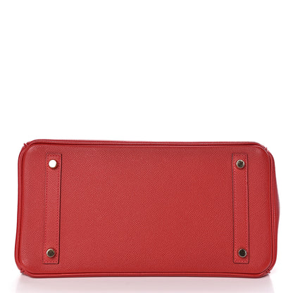 Hermes Epsom Birkin 30 Rouge Casaque 34 of 49