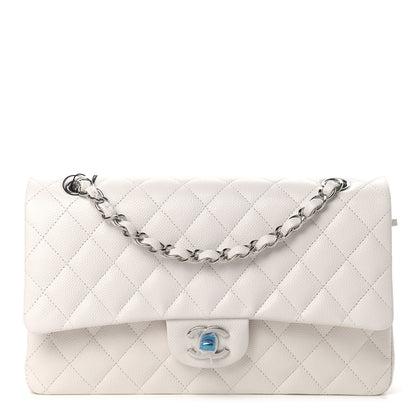 Chanel Caviar Quilted Medium Double Flap White 1 of 9