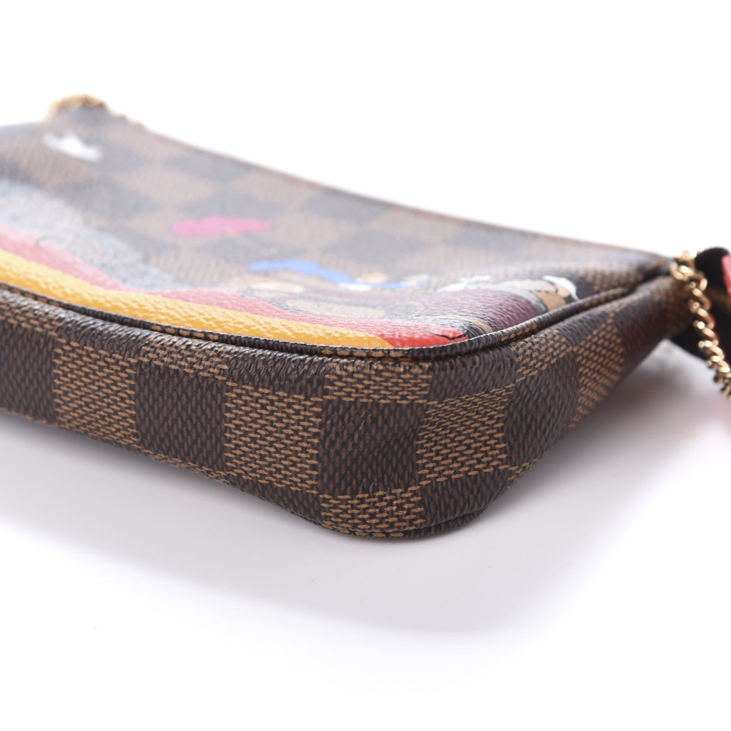 Louis Vuitton Damier Ebene 2015 Christmas Animation Mini Pochette Accessories 7 of 11