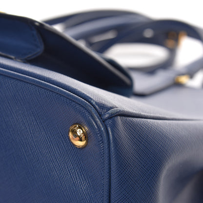 Prada Saffiano Lux Galleria Front Pocket Tote Bluette Cobalto 10 of 13
