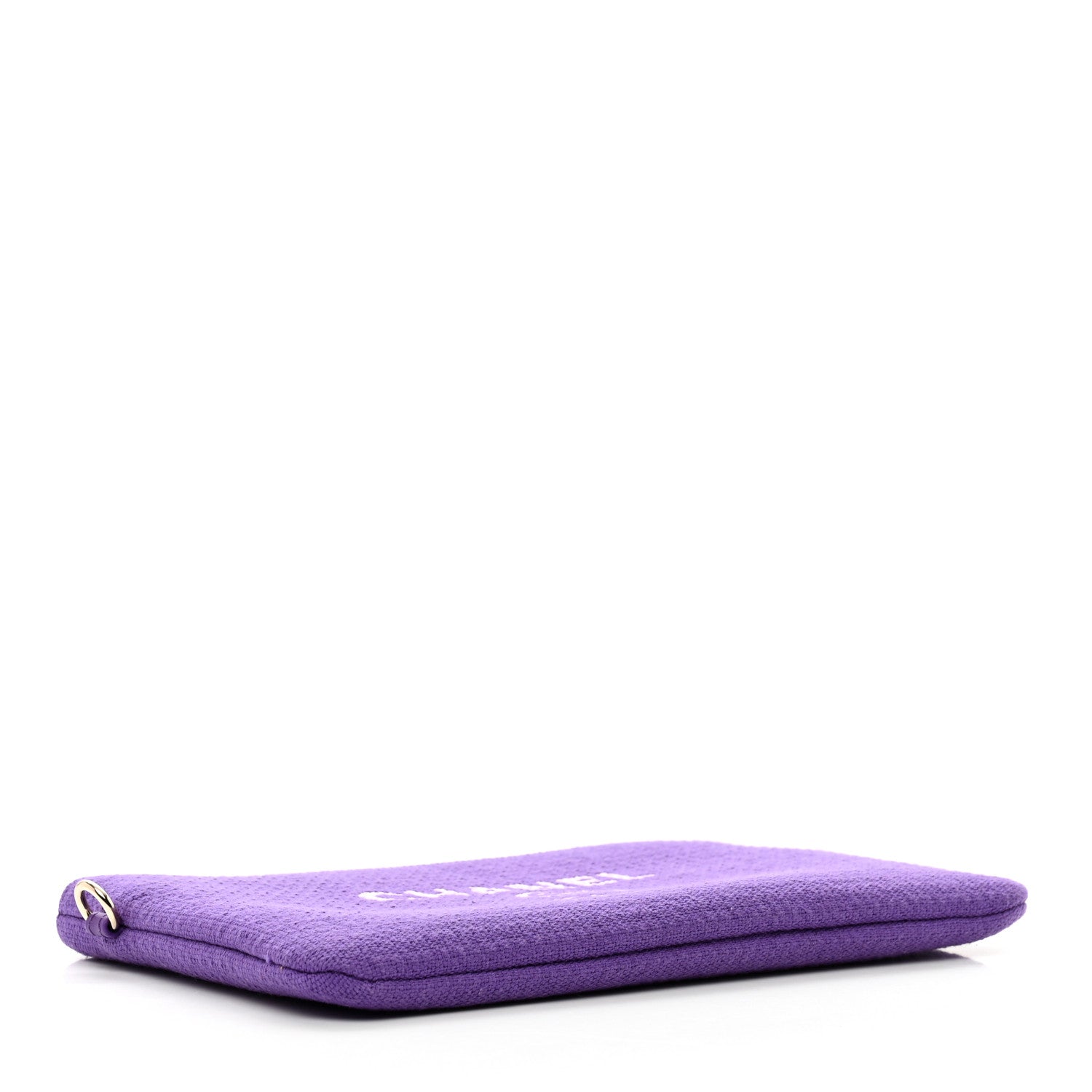 Chanel Mixed Fibers Small Deauville Pouch Purple 4 of 5