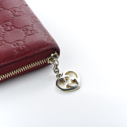 Gucci Guccissima Lovely Zip Around Wallet Dark 6 of 7