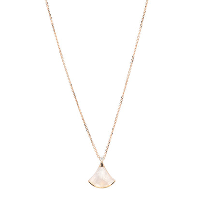 Bulgari 18K Rose Gold Diamond Mother of Pearl Small Divas' Dream Pendant Necklace 1 of 6