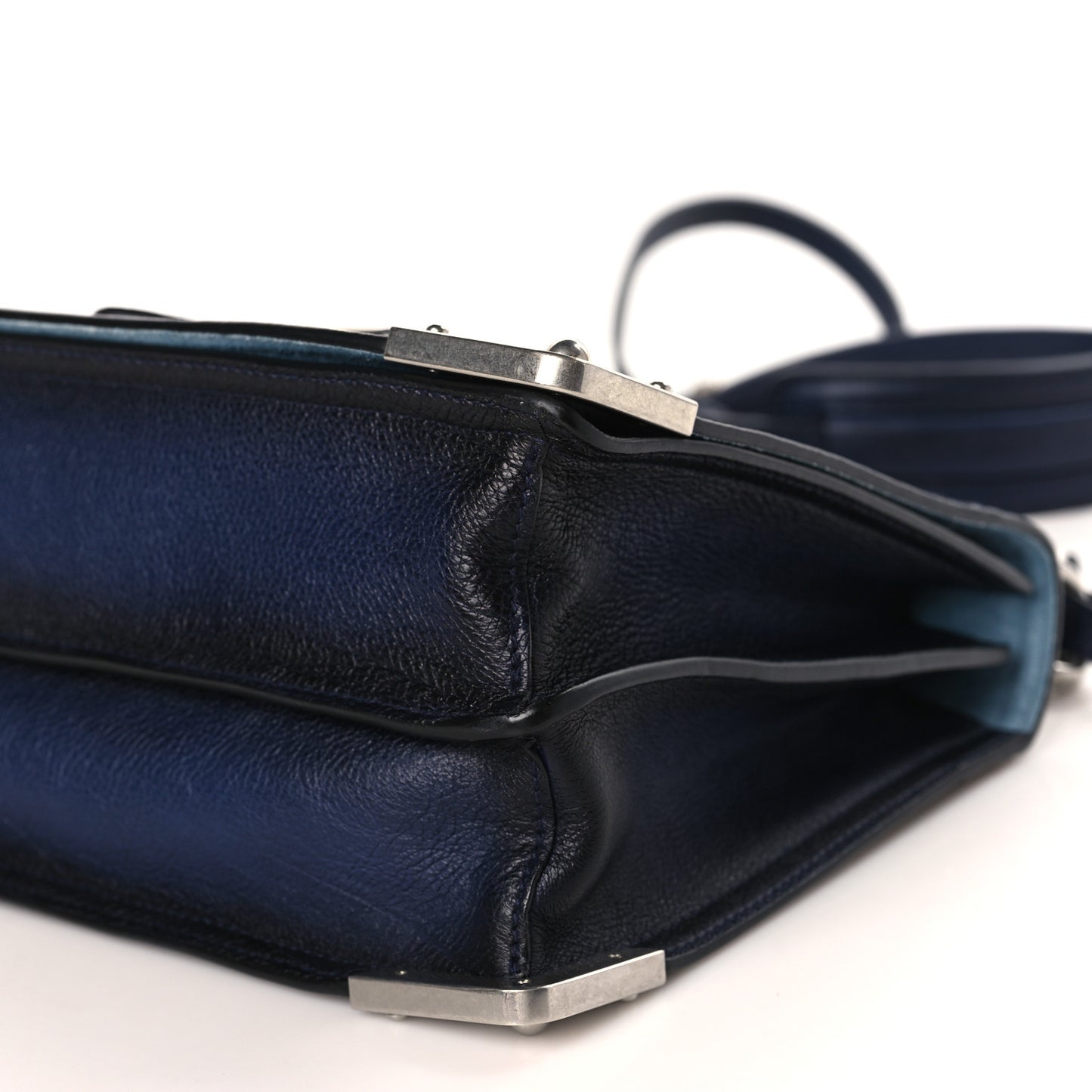 Glace Calfskin Large Soft Cahier Bag Inchiostro