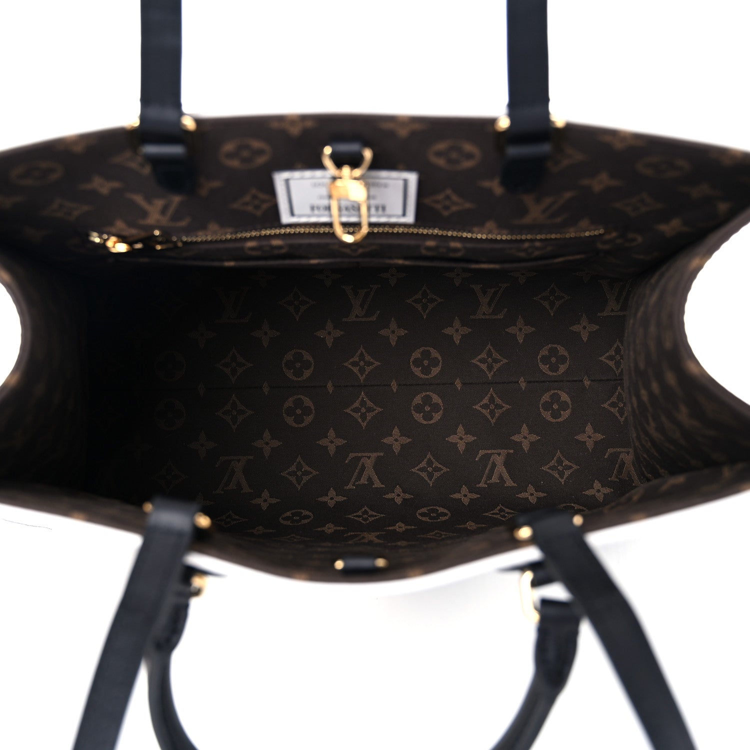 Louis Vuitton X FORNASETTI Calfskin Architettura Onthego MM Black White 8 of 15