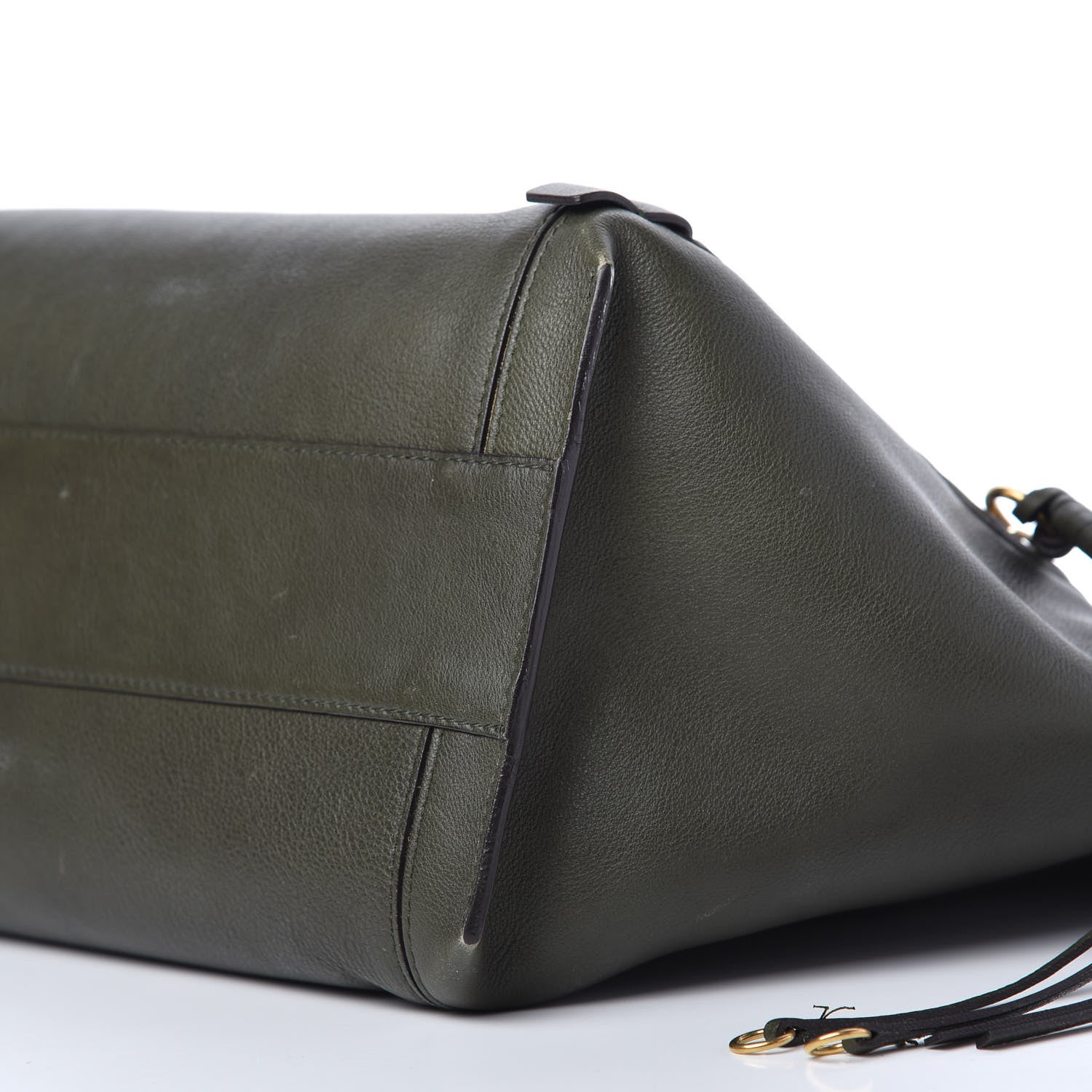 Chloe Smooth Calfskin Medium Milo Shopping Tote Midnight Green 7 of 11