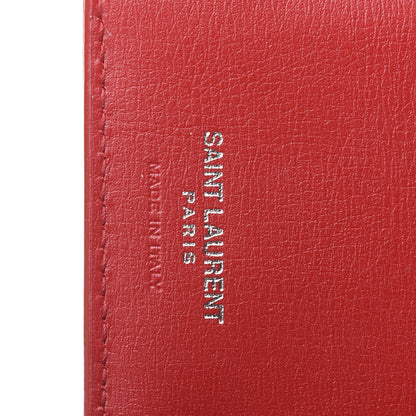 Saint Laurent Calfskin Fragments Flap Wallet Red 6 of 8