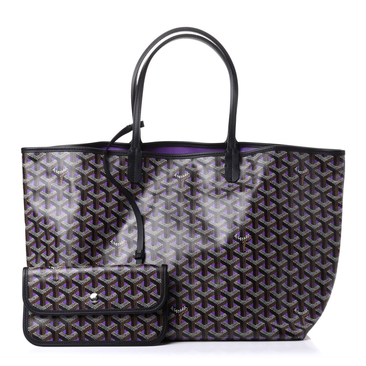 Goyard Goyardine Saint Louis Claire Voie PM Black Violet 1 of 10
