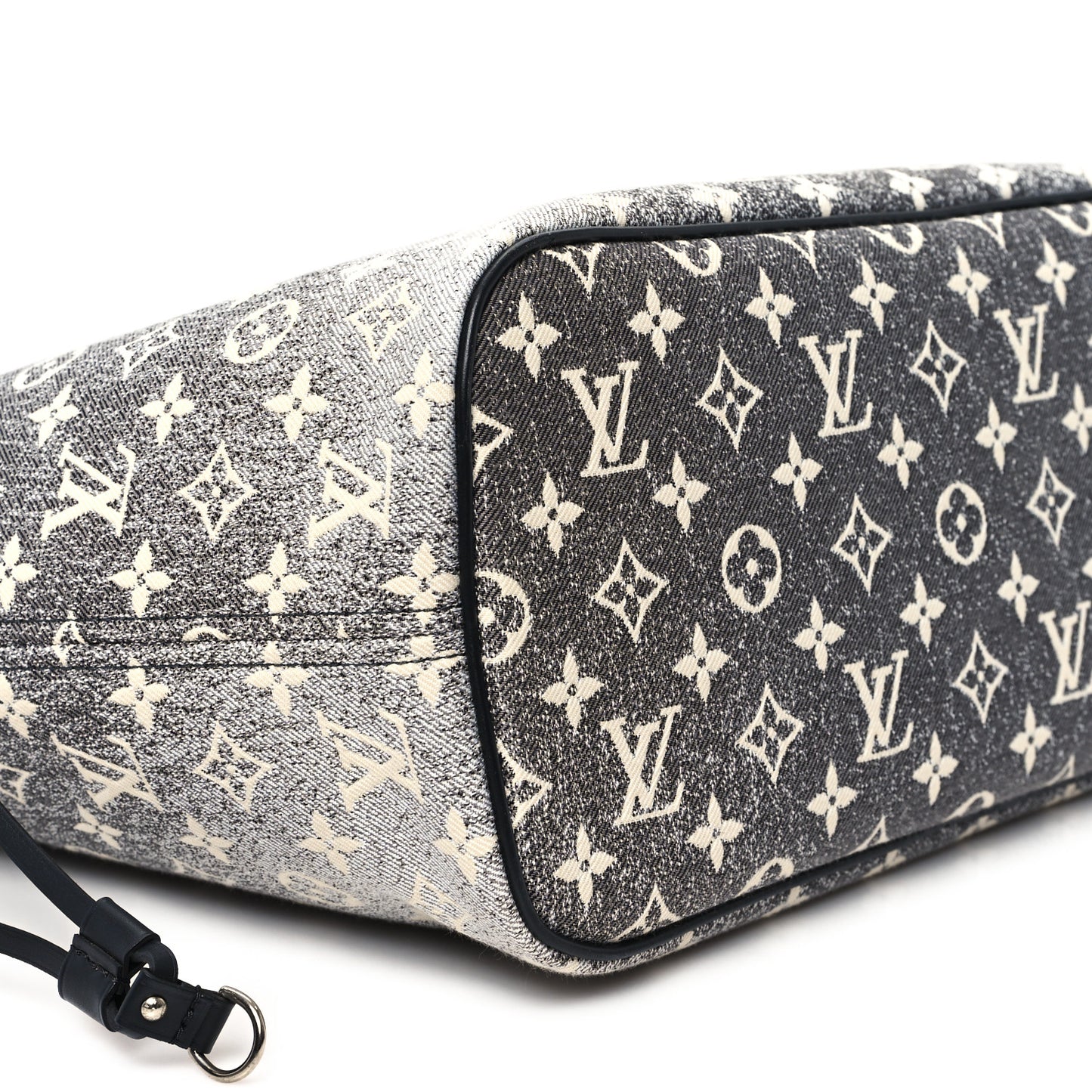 Denim Monogram Jacquard Neverfull MM Grey