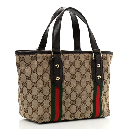 Gucci Monogram Small Jolicoeur Tote Dark Brown 2 of 10