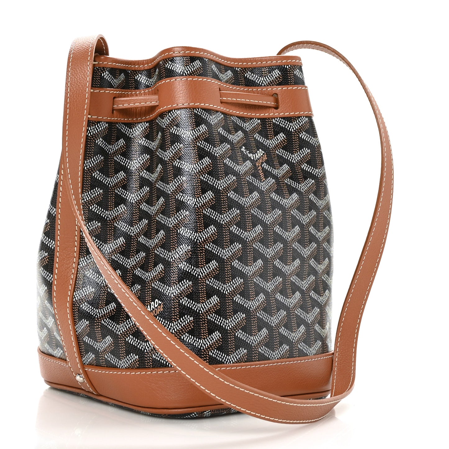 Goyardine Petit Flot Bucket Bag PM Black Gold