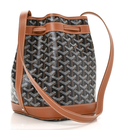 Goyard Goyardine Petit Flot Bucket Bag PM Black Gold 3 of 10
