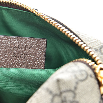 Gucci Soft GG Supreme Monogram Calfskin Small Ophidia Cosmetic Case Beige Ebony New Acero 7 of 7