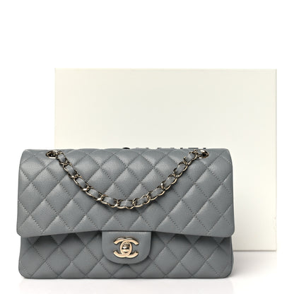 Chanel Caviar Quilted Medium Double Flap Grey 11 of 11
