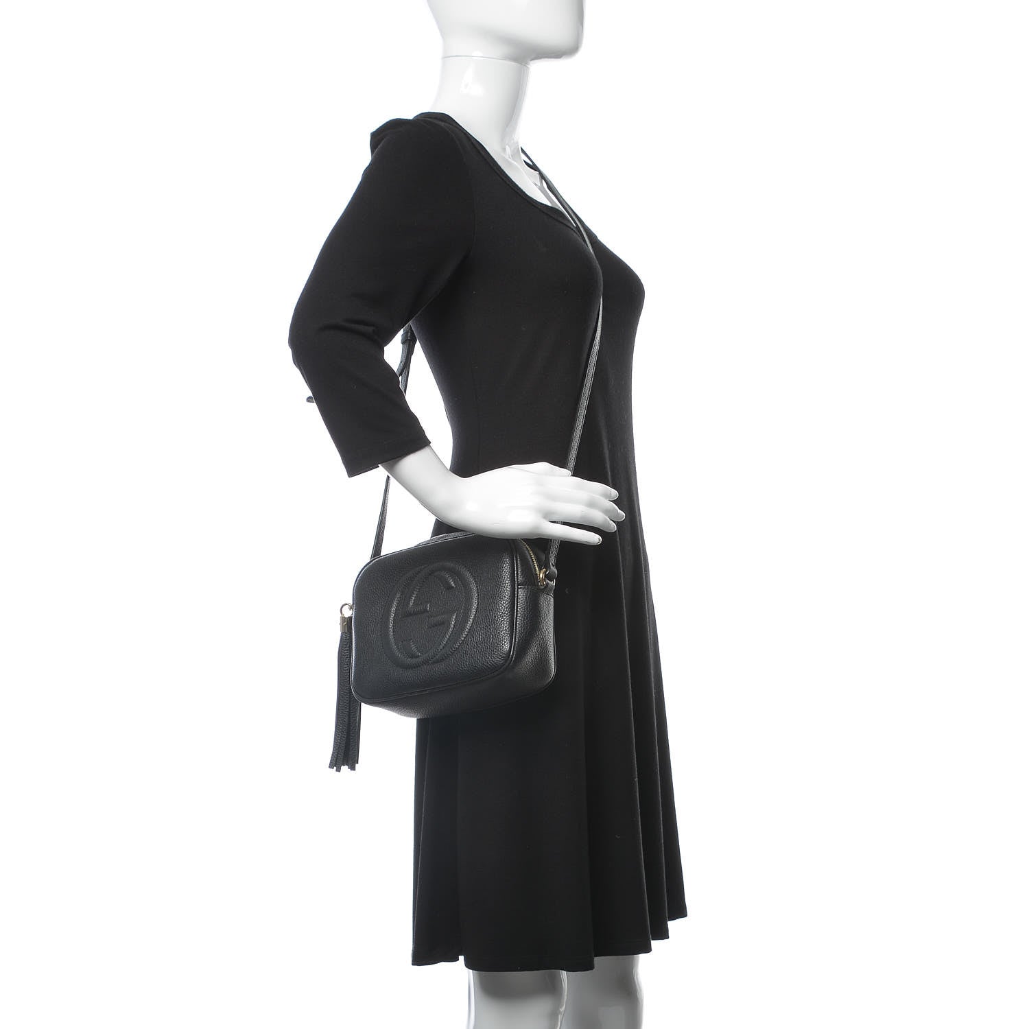 Gucci Pebbled Calfskin Small Soho Disco Bag Black 2 of 8