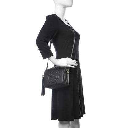 Gucci Pebbled Calfskin Small Soho Disco Bag Black 2 of 8