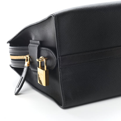 Prada Saffiano City Calfskin Medium Esplanade Tote Black 7 of 8