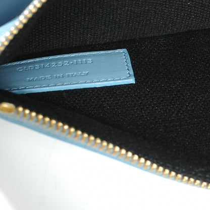 Saint Laurent Leather Reversible East West Shopper Tote Sky Blue 9 of 9
