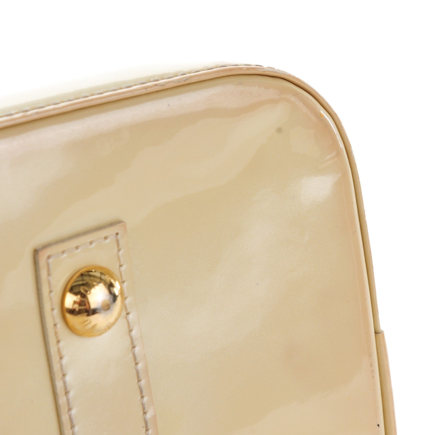 Louis Vuitton Vernis Alma GM Blanc Corail 8 of 11