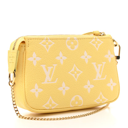 Louis Vuitton Empreinte Monogram Mini Pochette Accessories Lemon Curd Yellow 3 of 6