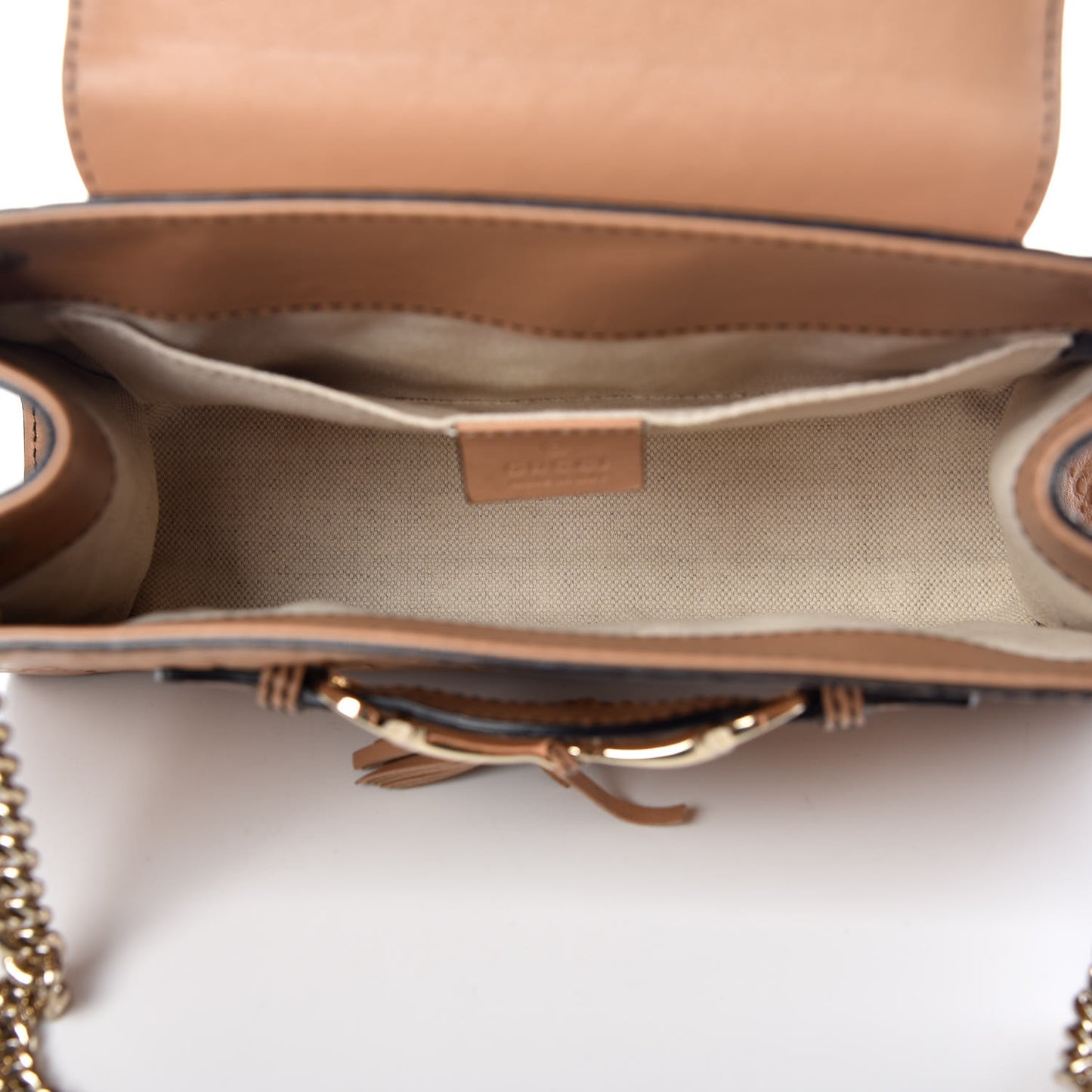 Guccissima Small Emily Chain Shoulder Bag Camelia