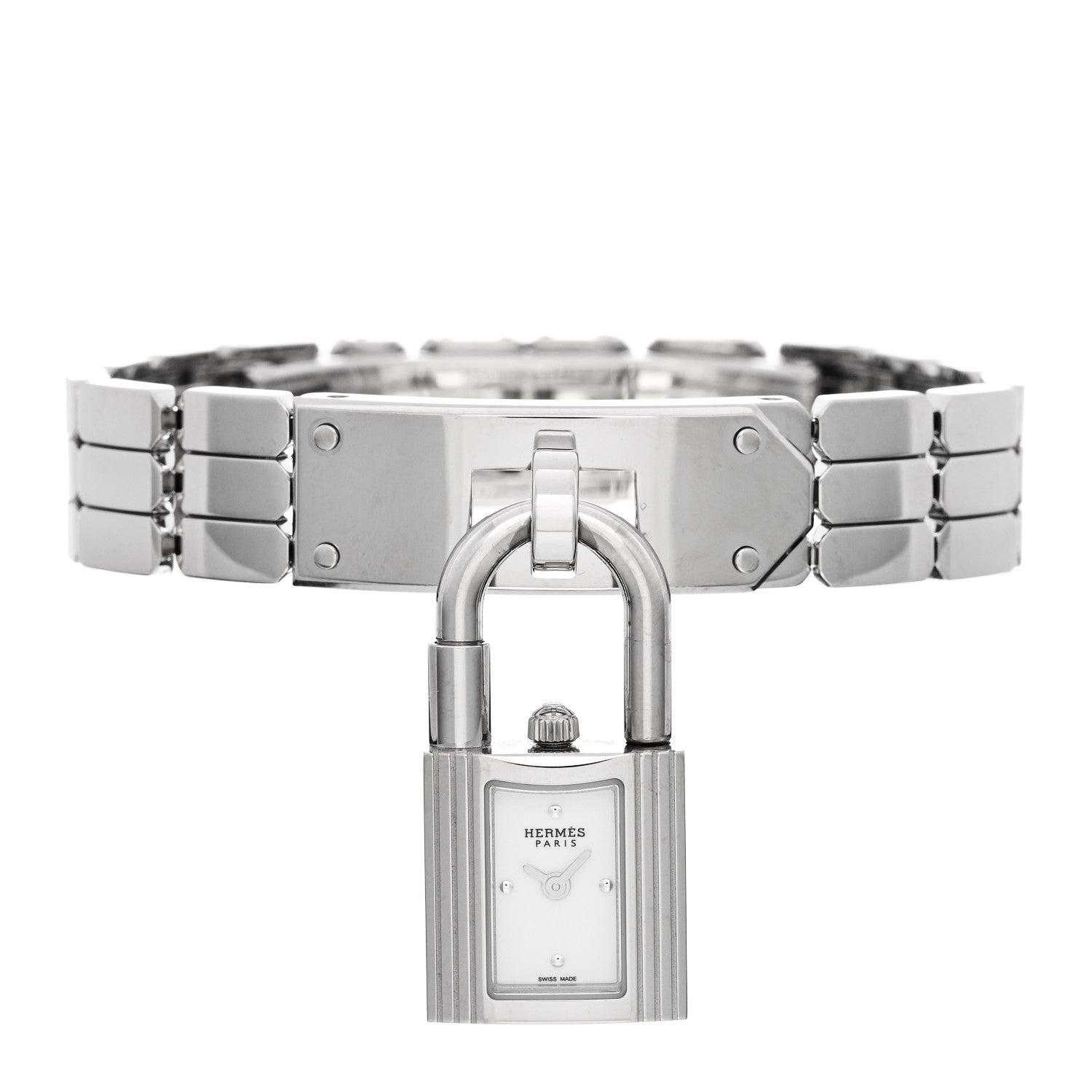Hermes Stainless Steel 16mm Kelly Quartz Watch 2 of 5
