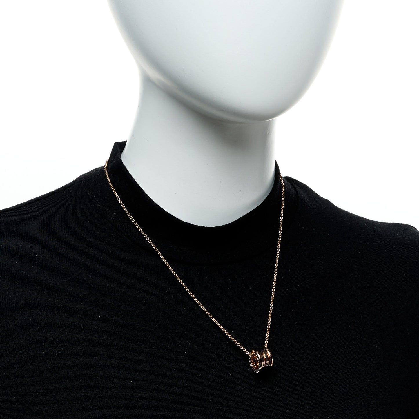 18K Rose Gold B.Zero1 Pendant Necklace